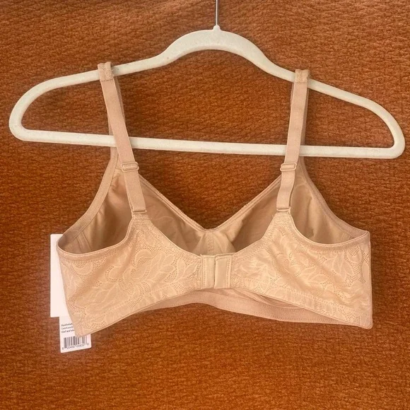 NWT Dominique Adjustable Wireless Unpadded Bra in Mocha, Size 36C. - Picture 2 of 4